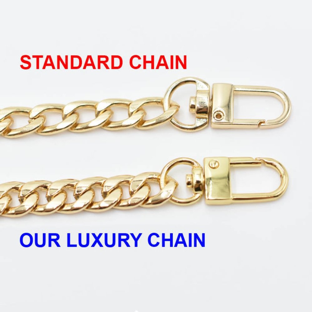 Luxury Gold High Polish Handbag Chain - Picture 3 of 13